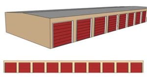 30x100x8.5 Mini Self Storage Global Steel Mini Self Storage