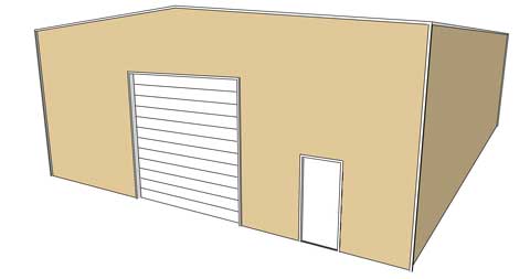 40 x 60 x 16 ClearSpan Steel Building Special ClearSpan Steel Building Special