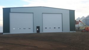 The Completed Lazy Diamond Far'sClearspan Steel Building